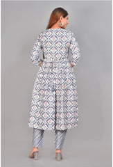 Naira cut Kurti Pant Grey