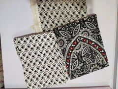 Black Cotton Printed Kurta and Pant with Dupatta