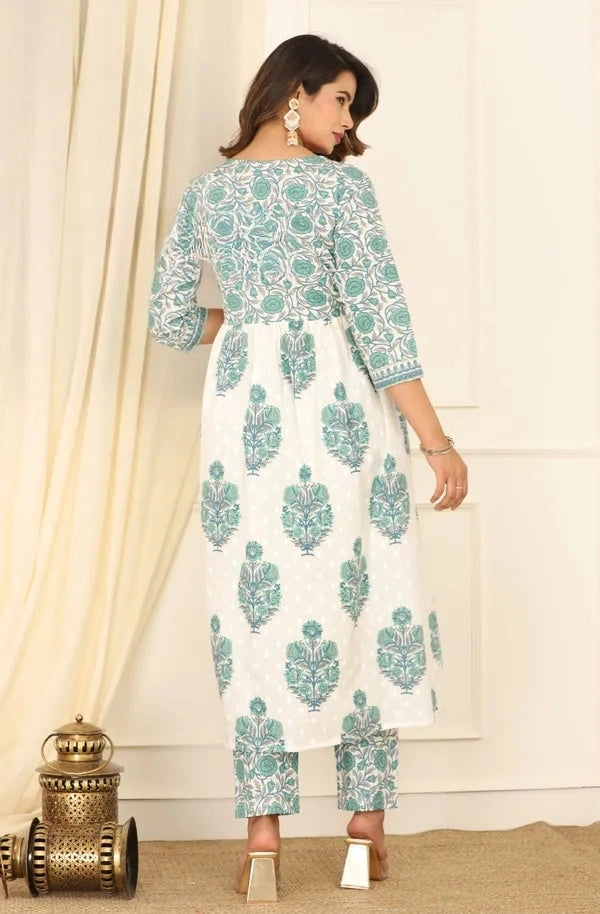 Cotton Printed liya Kurta Pant With Dupatta