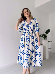 Party Wear Western Style Blue One Piece