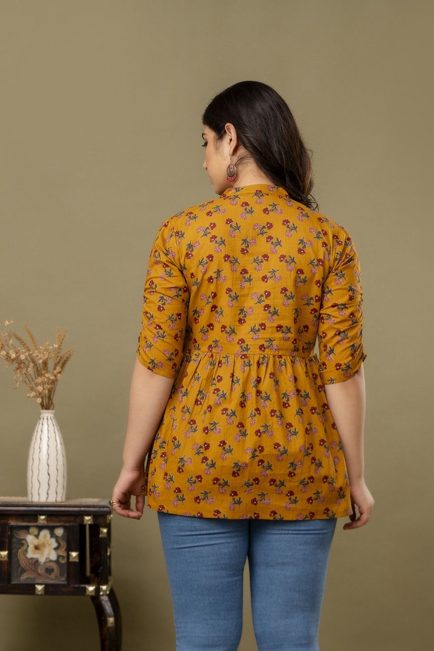 Floral Printed Casual Wear Top