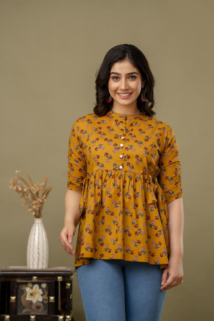 Floral Printed Casual Wear Top