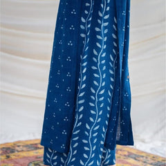 Indigo Blue Cotton Kurta Pant Set